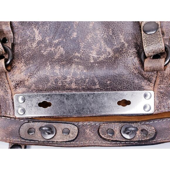 PATRICIA NASH XL Italian Leather Hobo Tote Shoulder Bag Purse Long Straps VGUC - Picture 7 of 16